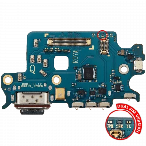 Charging Port Board With Sim Card Reader For Samsung Galaxy S22 5G (S9010) (Dual Sim Version) (Premium)