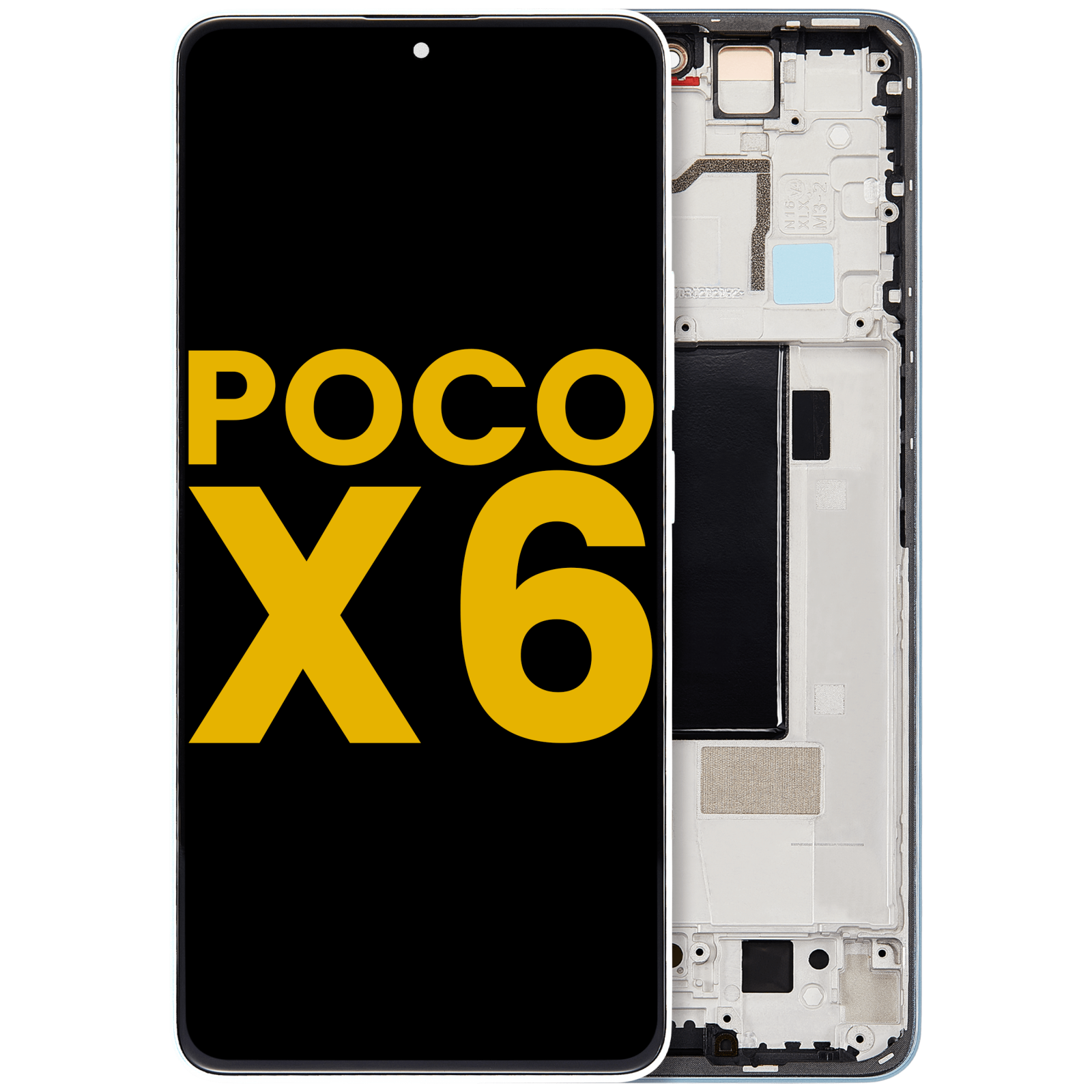 OLED Assembly With Frame For Xiaomi Poco X6 (Refurbished) (Blue)