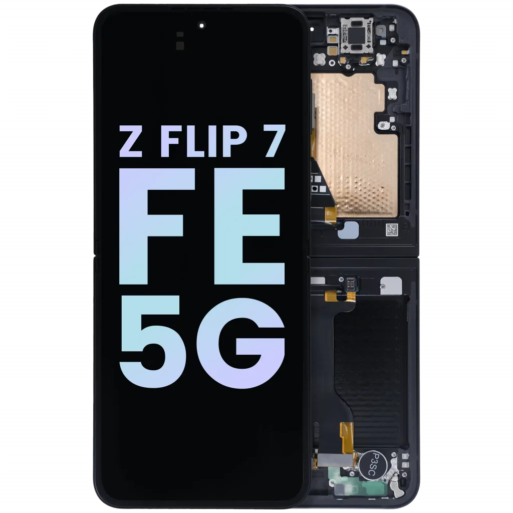 Inner OLED Assembly With Frame For Samsung Galaxy Z Flip 7 FE 5G (Service Pack) (Black)