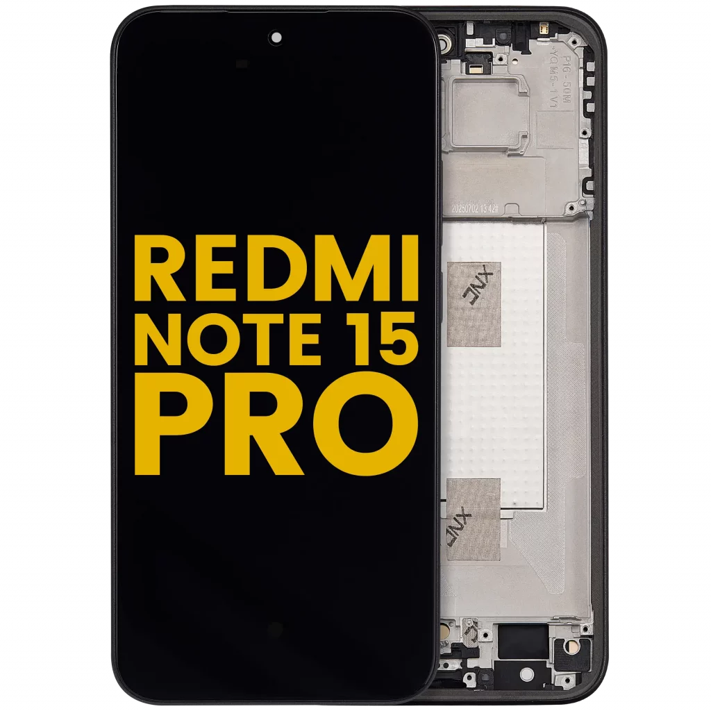 OLED Assembly With Frame For Xiaomi Redmi Note 15 Pro 5G (Refurbished) (Black)