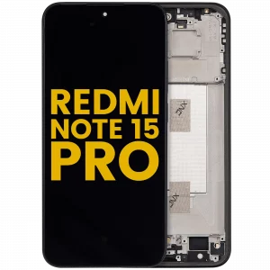 OLED Assembly With Frame For Xiaomi Redmi Note 15 Pro 5G (Refurbished) (Black)