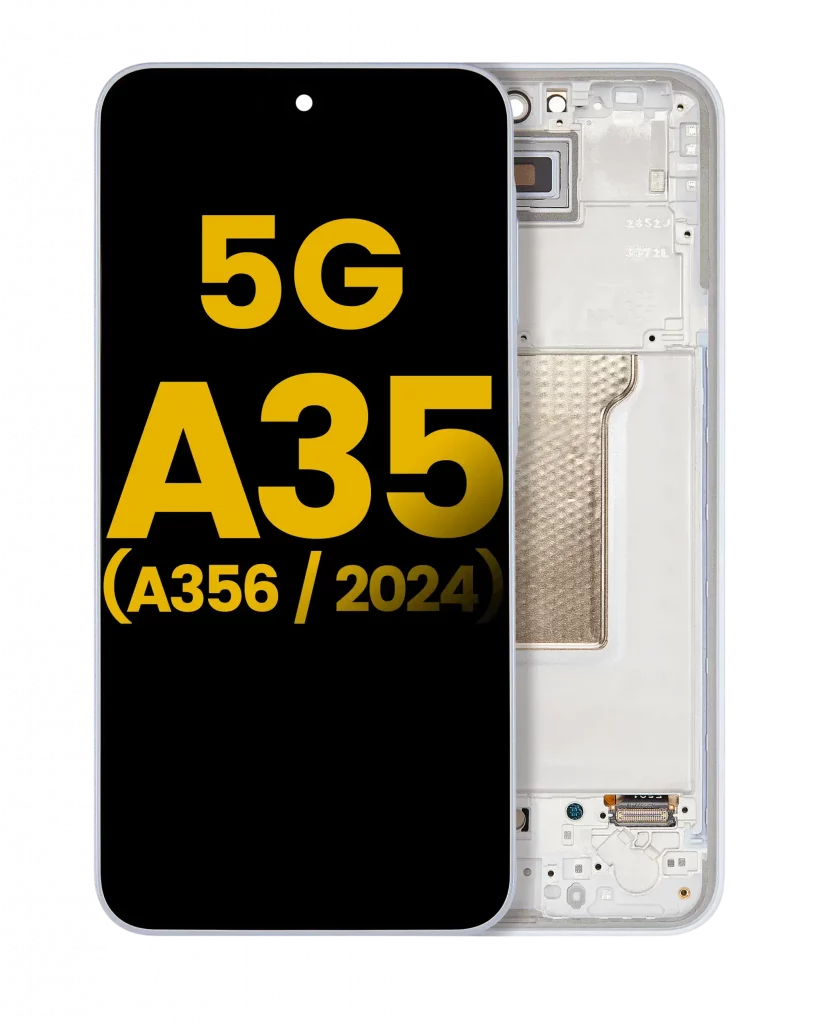 OLED Assembly With Frame For Samsung Galaxy A35 5G (A356 / 2024) (Refurbished) (Iceblue)