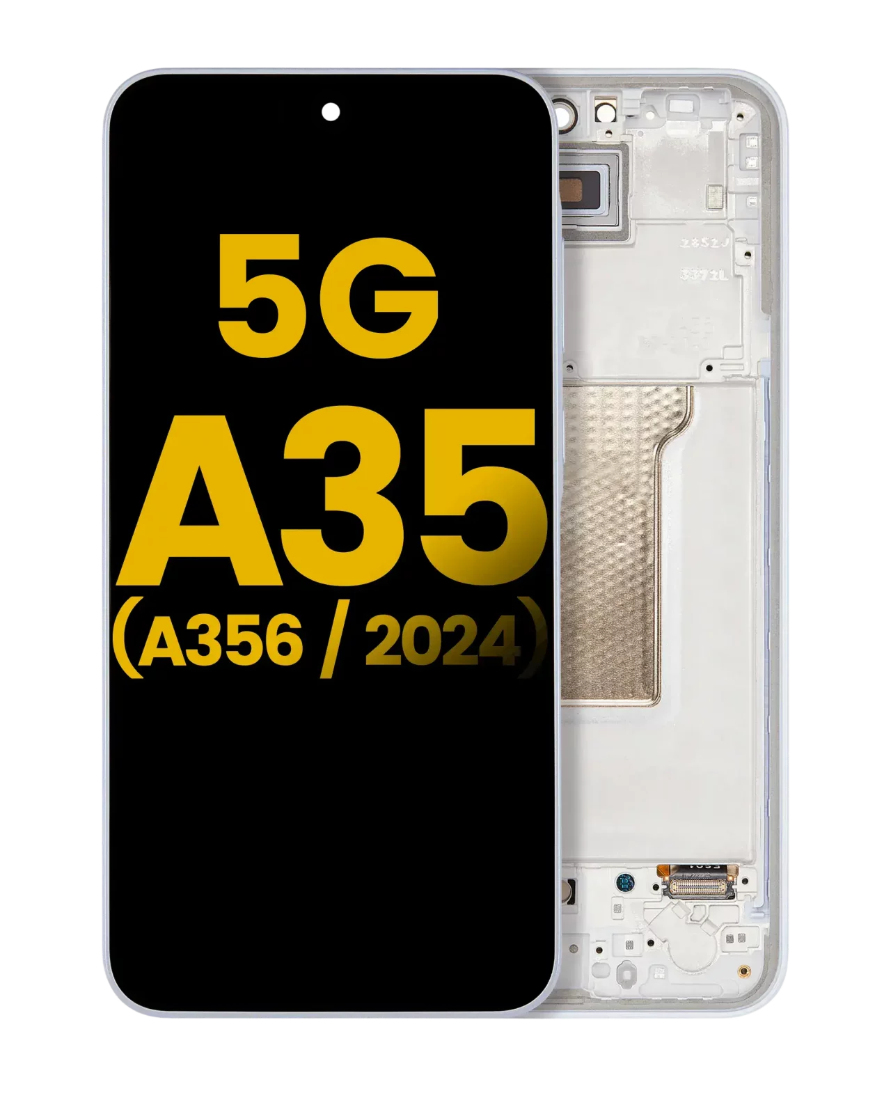 OLED Assembly With Frame For Samsung Galaxy A35 5G (A356 / 2024) (Refurbished) (Iceblue)