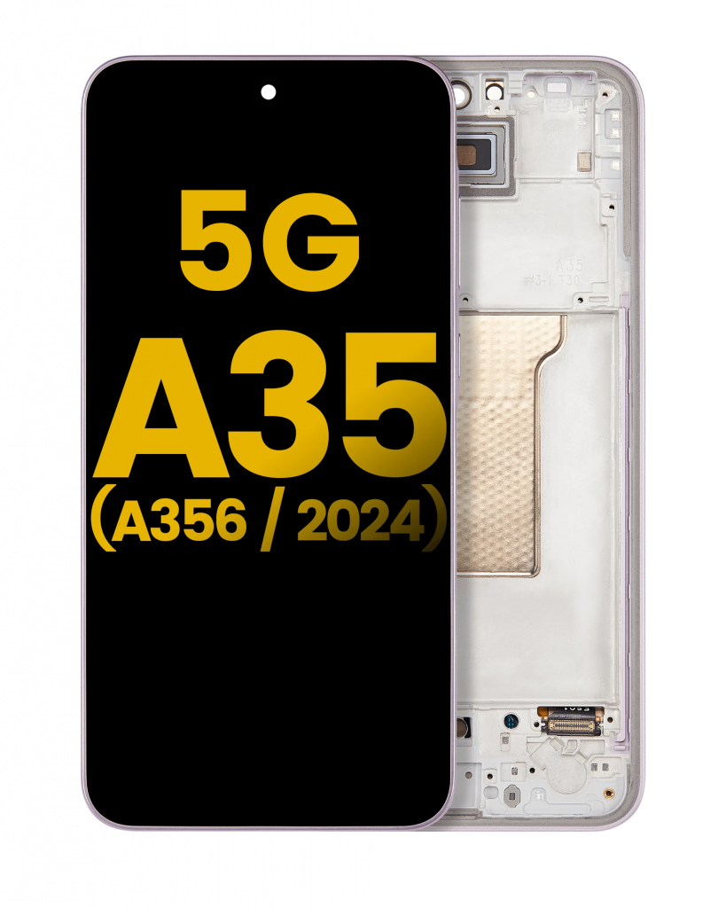 OLED Assembly With Frame For Samsung Galaxy A35 5G (A356 / 2024) (Refurbished) (Lilac)