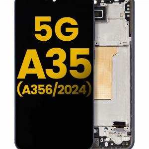 OLED Assembly With Frame For Samsung Galaxy A35 5G (A356 / 2024) (Refurbished) (Navy)