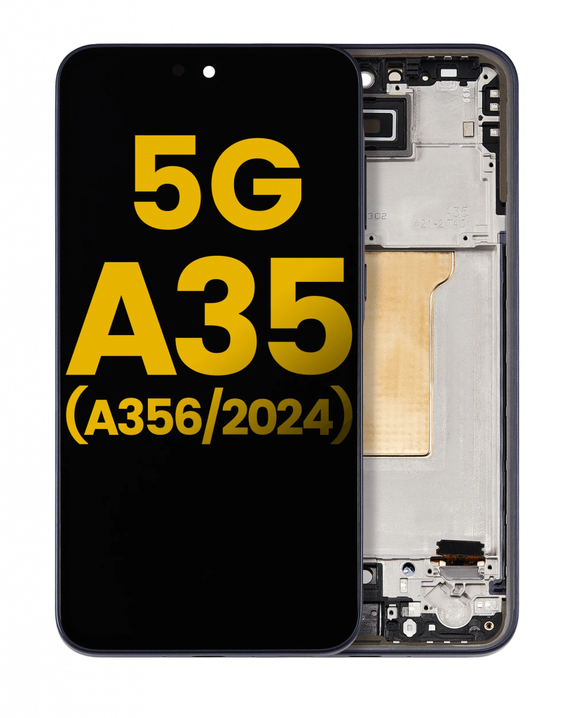 OLED Assembly With Frame For Samsung Galaxy A35 5G (A356 / 2024) (Refurbished) (Navy)