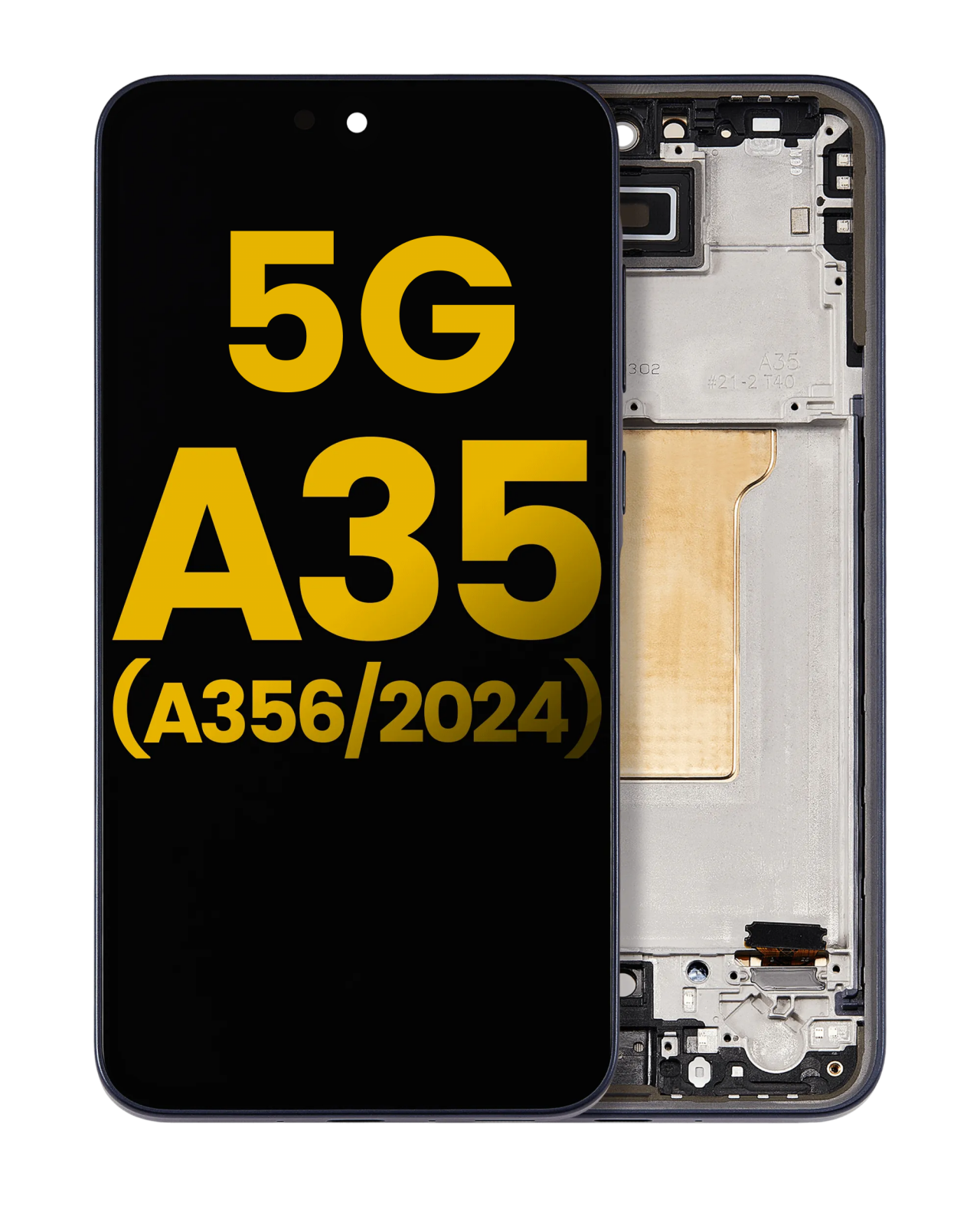 OLED Assembly With Frame For Samsung Galaxy A35 5G (A356 / 2024) (Refurbished) (Navy)