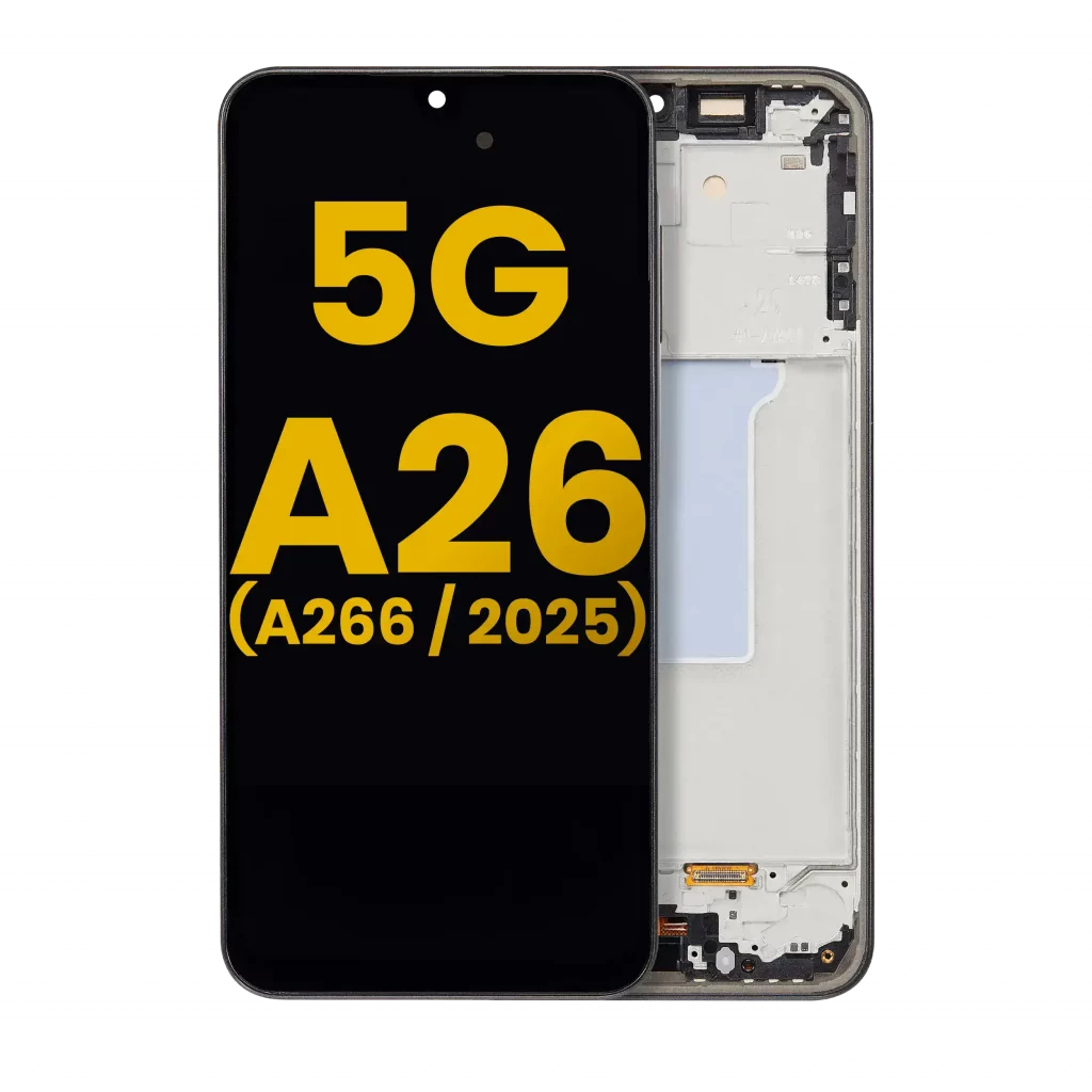 OLED Assembly With Frame For Samsung Galaxy A26 5G (A266 / 2025) (Refurbished) (Black)