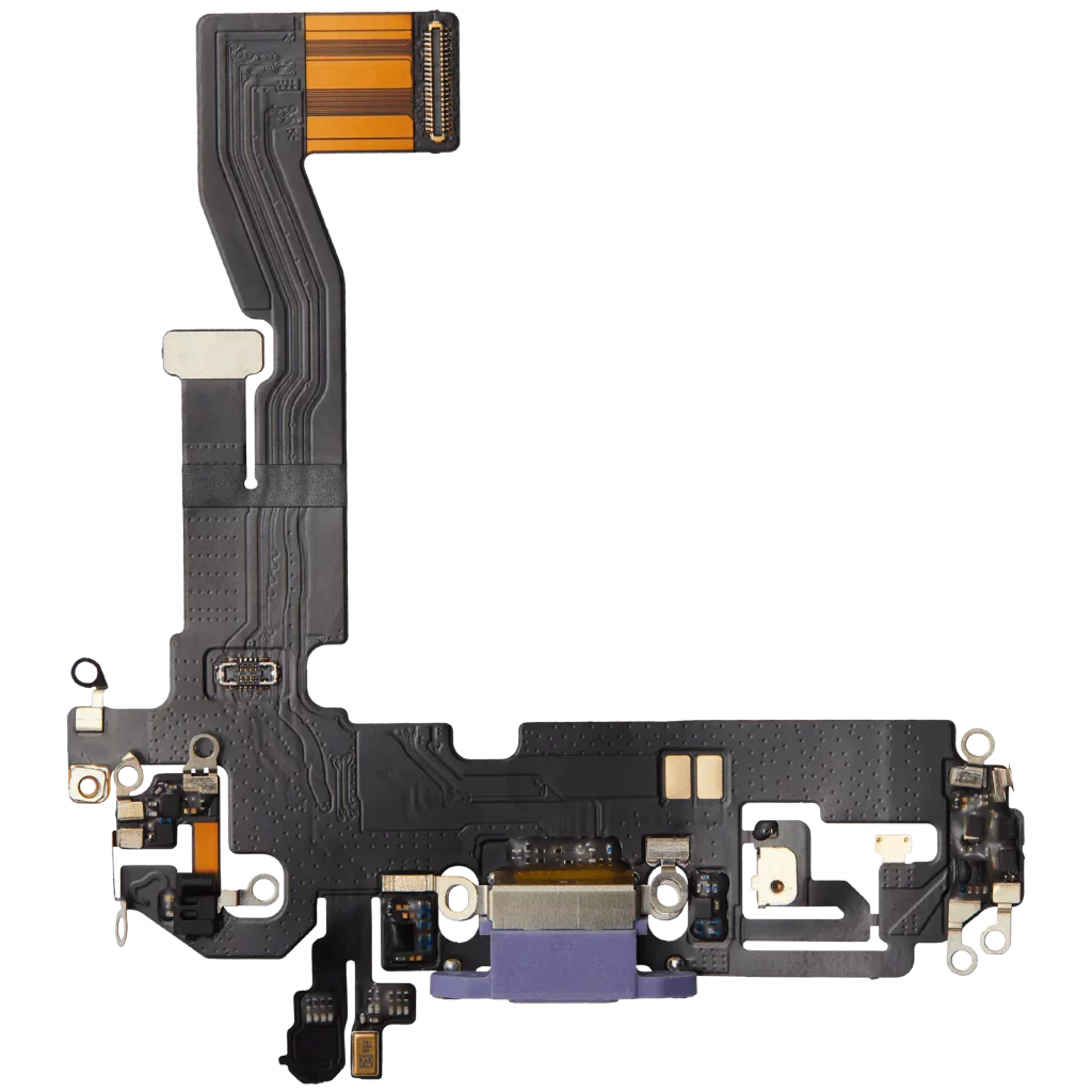 Charging Port Flex Cable For iPhone 12 (Aftermarket Plus) (Purple)