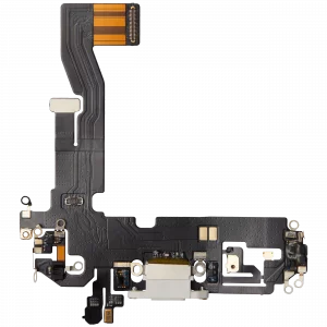 Charging Port Flex Cable For iPhone 12 (Aftermarket Plus) (White)
