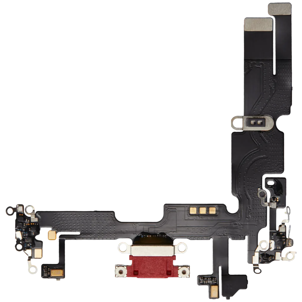 Charging Port Flex Cable For iPhone 14 Plus (Aftermarket Plus) (Red)