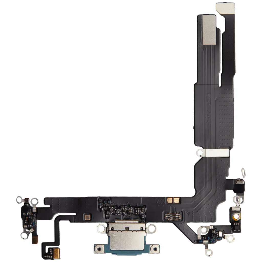 Charging Port Flex Cable For iPhone 16 (Aftermarket Plus) (Teal)