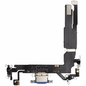 Charging Port Flex Cable For iPhone 16 (Aftermarket Plus) (Ultramarine)