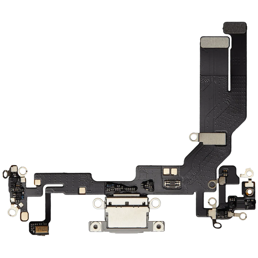 Charging Port Flex Cable For iPhone 16e / 17e (Aftermarket Plus) (White)