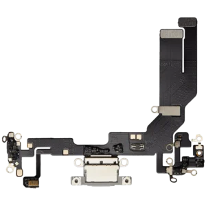 Charging Port Flex Cable For iPhone 16e / 17e (Aftermarket Plus) (White)