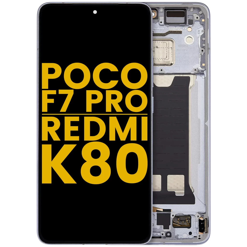 OLED Assembly With Frame For Xiaomi Poco F7 Pro / Redmi K80 (Refurbished) (Blue)