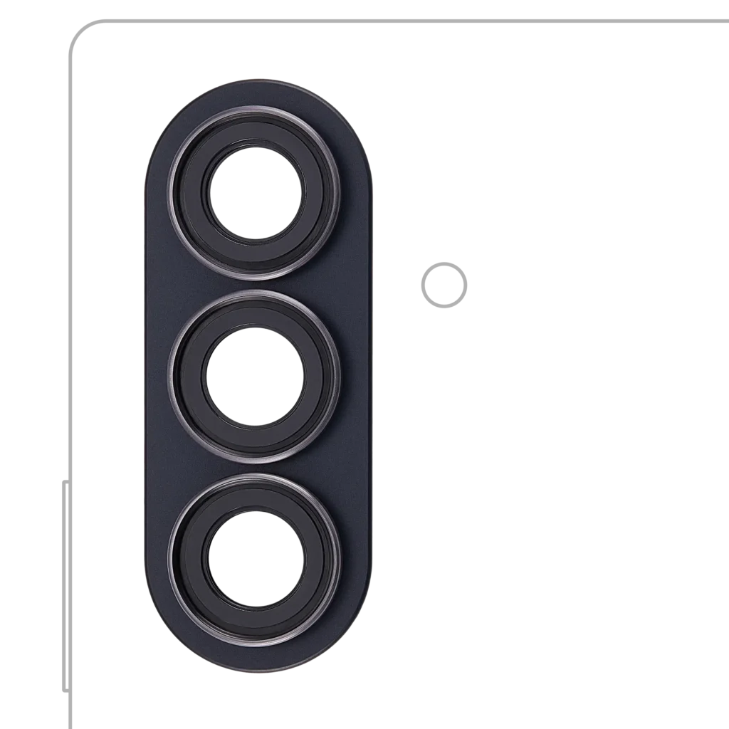 Back Camera Lens With Bezel Ring For Samsung Galaxy Z Fold 7 (F966) (Jet Black)