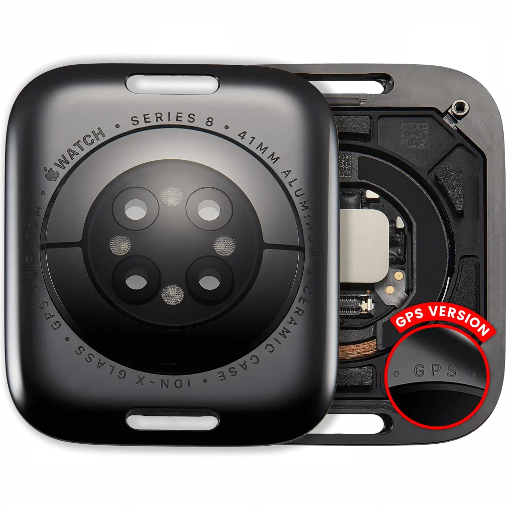 Back Cover Assembly For Watch Series 8 (41mm) (GPS Version) (Aluminum / Space Black)