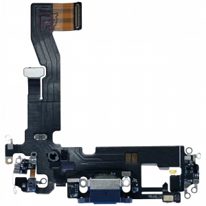 Charging Port Flex Cable For iPhone 12 (Used OEM Pull) (Blue)
