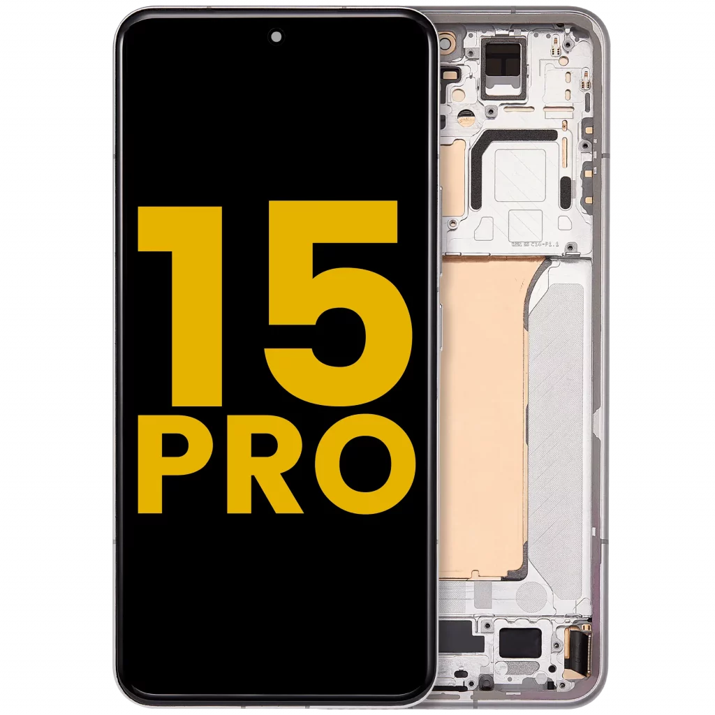 OLED Assembly With Frame For Xiaomi 15 Pro (Refurbished) (White)