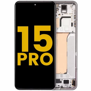 OLED Assembly With Frame For Xiaomi 15 Pro (Refurbished) (White)
