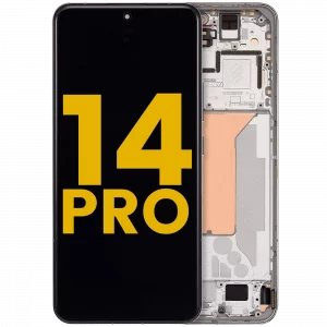 OLED Assembly With Frame For Xiaomi 14 Pro (Refurbished) (Silver)