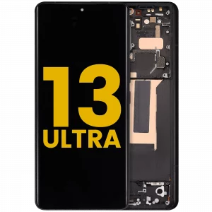 OLED Assembly With Frame For Xiaomi 13 Ultra (Refurbished) (Black)
