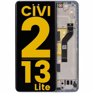 OLED Assembly With Frame For Xiaomi 13 Lite / Civi 2 (Refurbished) (Lite blue)