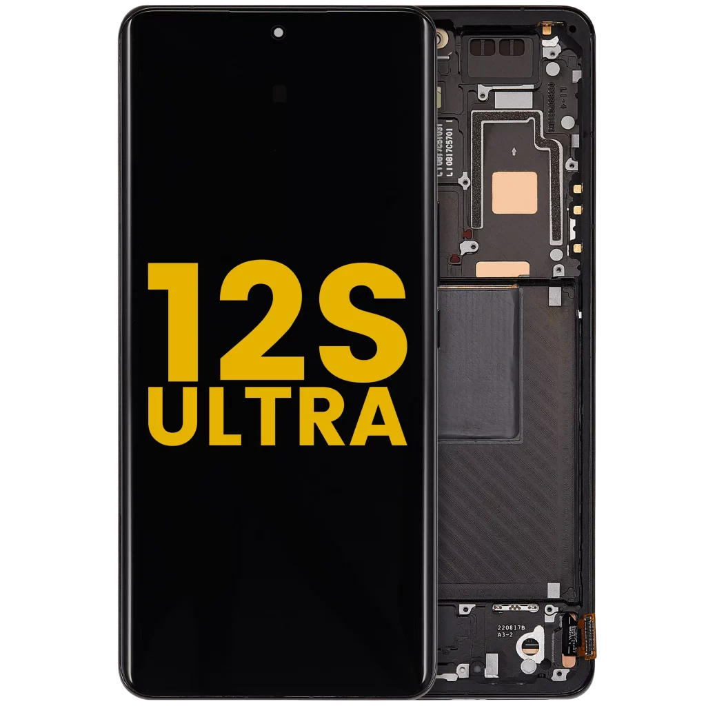 OLED Assembly With Frame For Xiaomi 12S Ultra (Refurbished) (Black)