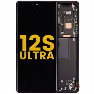 OLED Assembly With Frame For Xiaomi 12S Ultra (Refurbished) (Black)