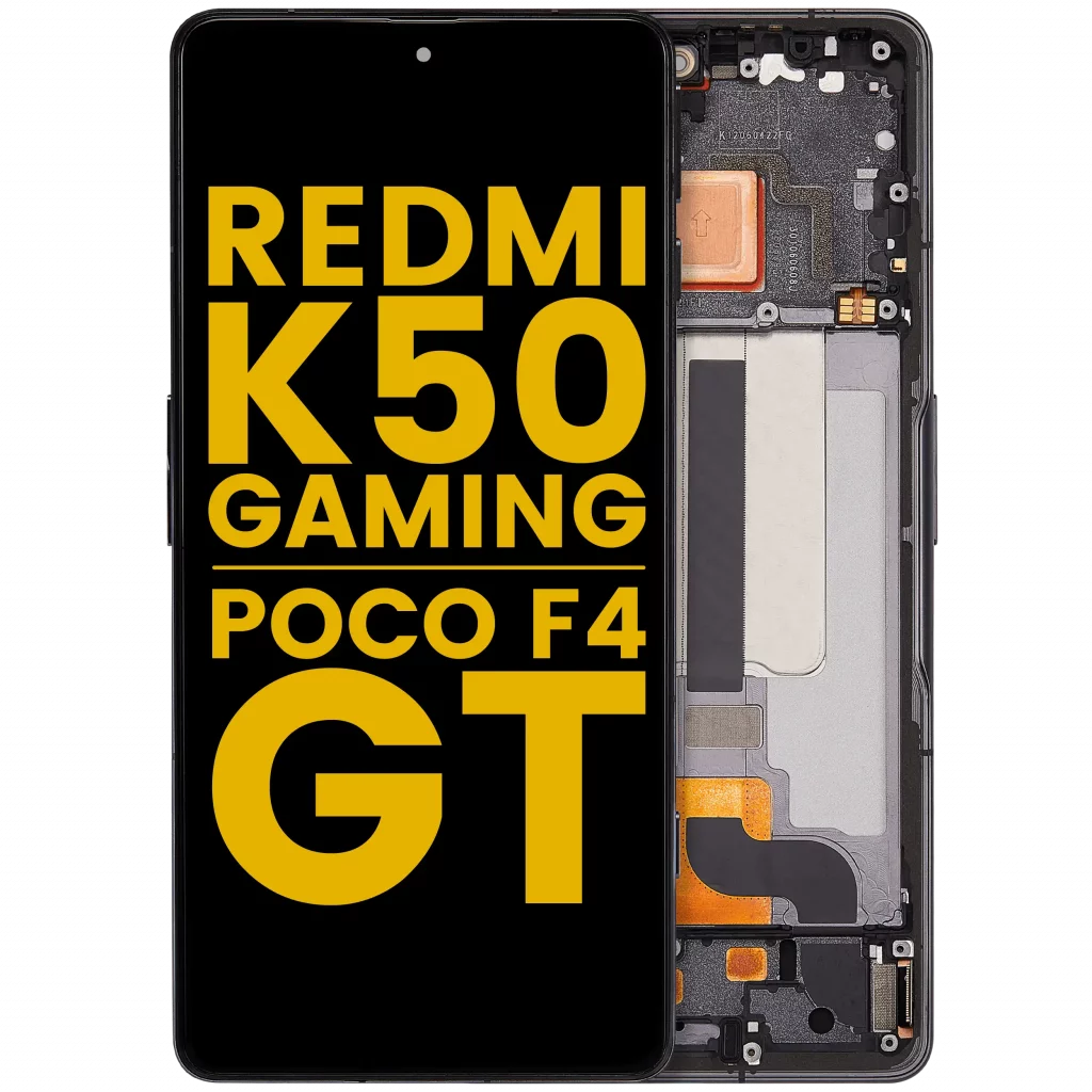 OLED Assembly With Frame For Xiaomi Poco F4 GT / Redmi K50 Gaming (Refurbished) (Black)