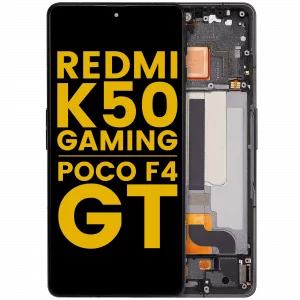 OLED Assembly With Frame For Xiaomi Poco F4 GT / Redmi K50 Gaming (Refurbished) (Black)