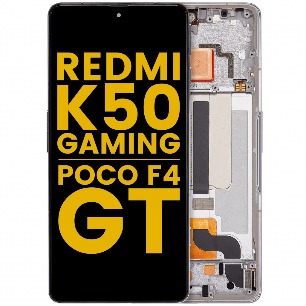 OLED Assembly With Frame For Xiaomi Poco F4 GT / Redmi K50 Gaming (Refurbished) (Silver)