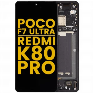 OLED Assembly With Frame For Xiaomi Poco F7 Ultra / Redmi K80 Pro (Refurbished) (Black)