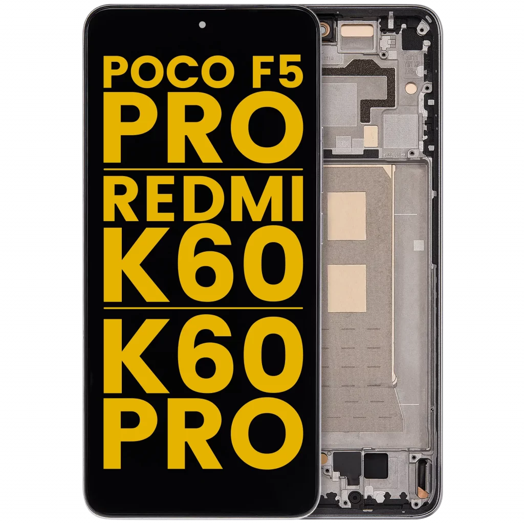 OLED Assembly With Frame For Xiaomi Poco F5 Pro / Redmi K60 / K60 Pro (Refurbished) (White)