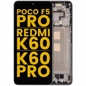 OLED Assembly With Frame For Xiaomi Poco F5 Pro / Redmi K60 / K60 Pro (Refurbished) (White)