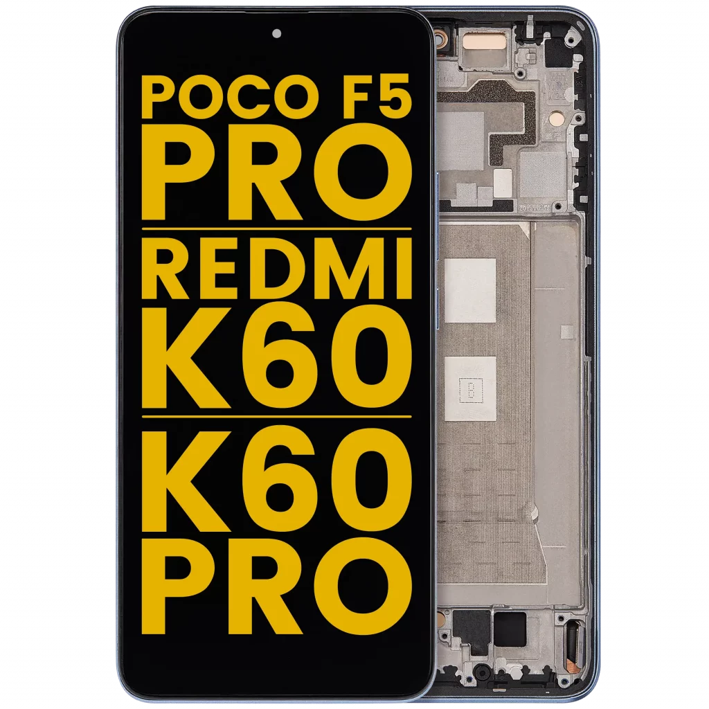 OLED Assembly With Frame For Xiaomi Poco F5 Pro / Redmi K60 / K60 Pro (Refurbished) (Blue)