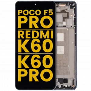 OLED Assembly With Frame For Xiaomi Poco F5 Pro / Redmi K60 / K60 Pro (Refurbished) (Blue)