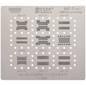 SSD-DDR / IC Stencil For MacBooks (MAC 3)