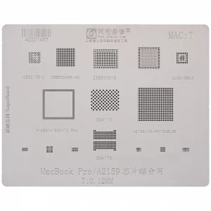 IC Comprehensive Stencil For MacBook Pro 13" A2159 (2019) (MAC 7)