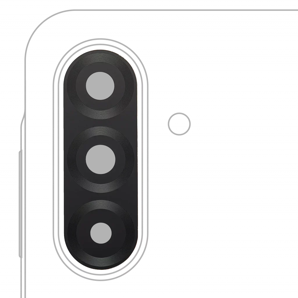 Back Camera Lens (Glass Only) With Adhesive For Samsung Galaxy A17 4G (A175 / 2025) / A17 5G (A176 / 2025) (2 Piece Set) (Premium)