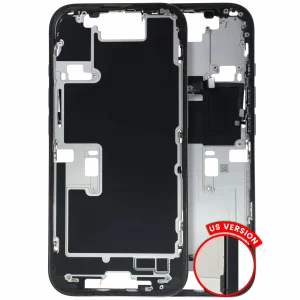 Mid-Frame Housing W/ Small Parts For iPhone 16 Pro (US Version) (Used OEM Pull: Grade B) (Black Titanium)