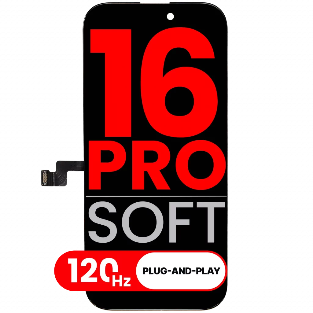 OLED Assembly Compatible For iPhone 16 Pro (Aftermarket Plus: Soft 3.0) (120HZ)