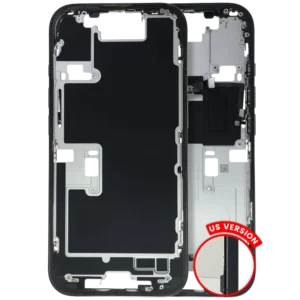 Mid-Frame Housing W/ Small Parts For iPhone 16 Pro (US Version) (Used OEM Pull: Grade C) (Black Titanium)