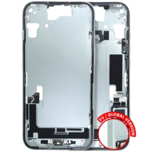 Mid-Frame Housing W/ Charging Port Flex & Small Parts For iPhone 15 (EU / Global Version) (Used OEM Pull: Grade A) (Green)
