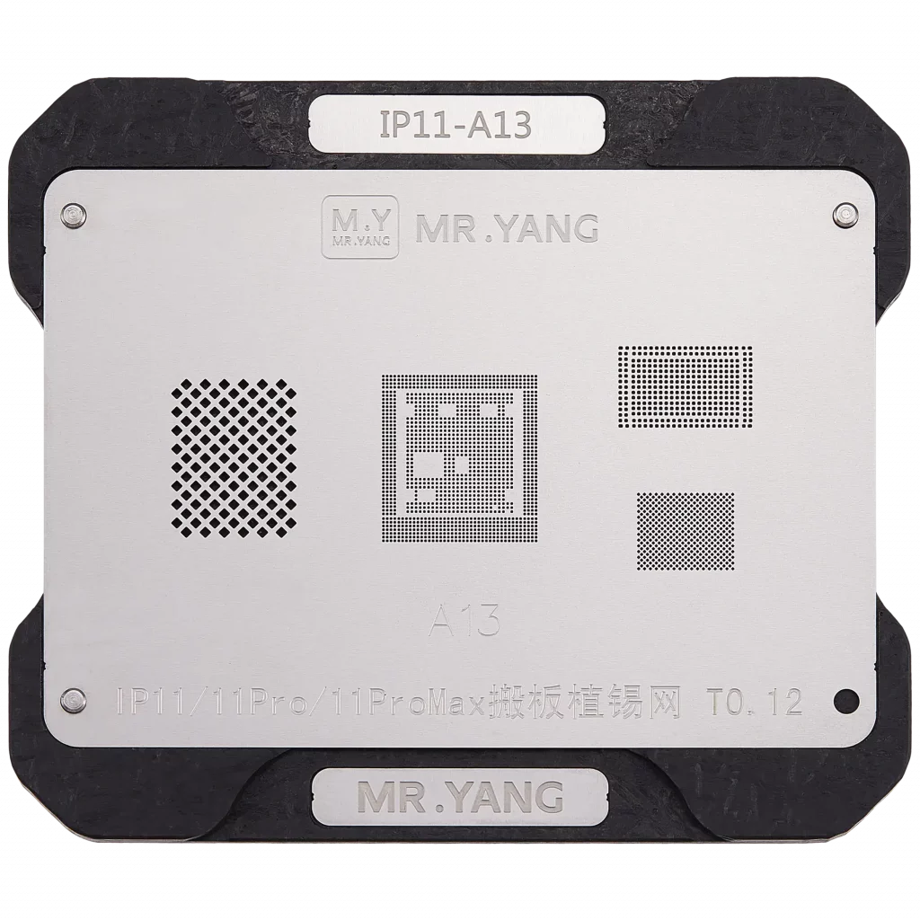 M.Y Board Transfer Reballing Stencil (A13) & Middle Layer Frame Reballing Platform For iPhone 11 / 11 Pro / 11 Pro Max (M.Y)