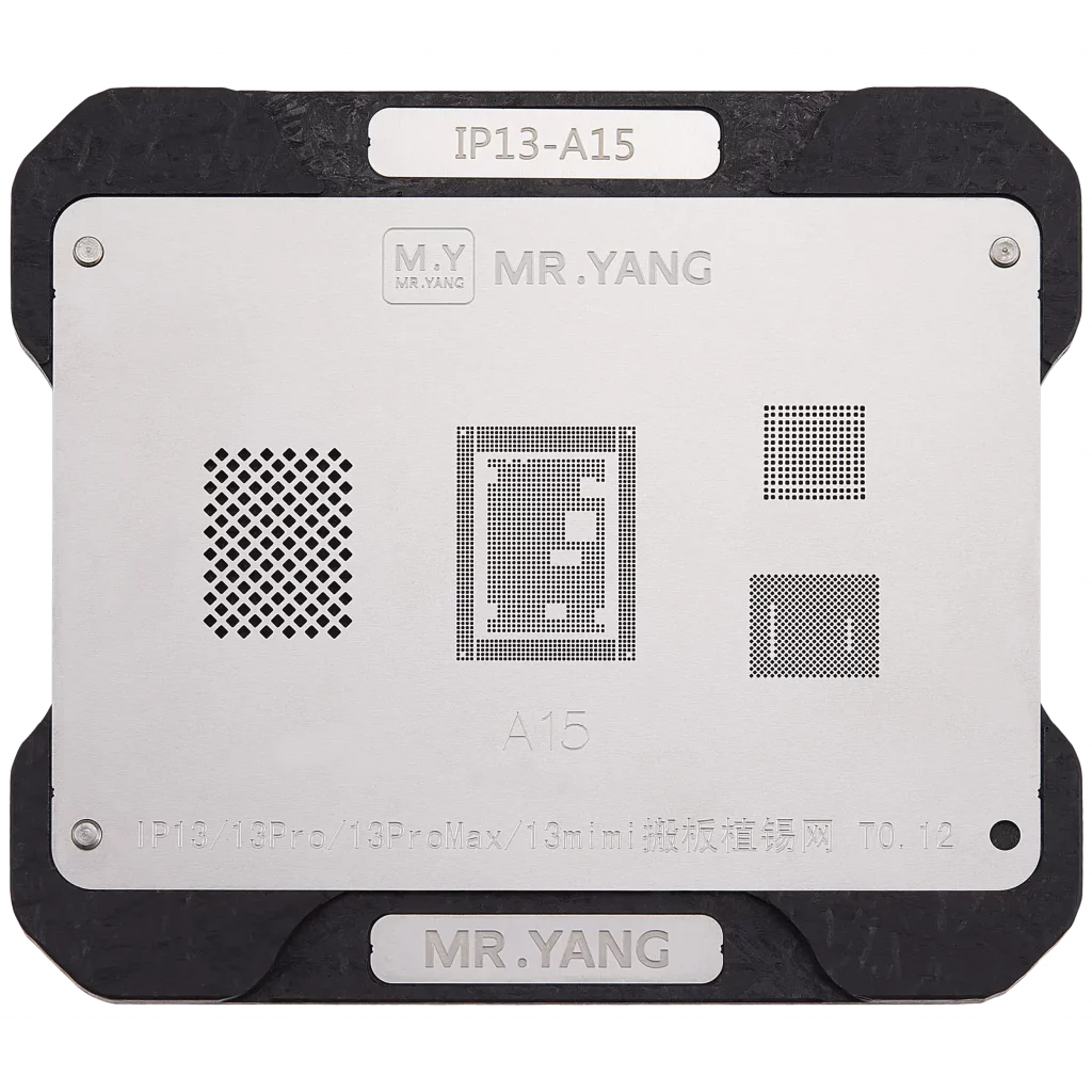 M.Y Board Transfer Reballing Stencil (A15) & Middle Layer Frame Reballing Platform For iPhone 13 Series (M.Y)