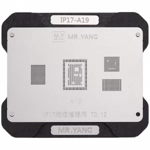M.Y Board Transfer Reballing Stencil (A19) & Middle Layer Frame Reballing Platform For iPhone 17 Series (M.Y)