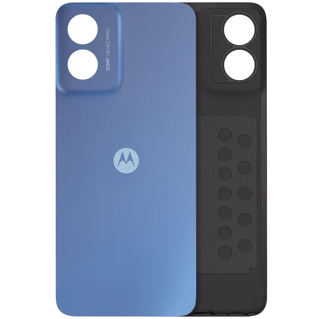 Back Cover Glass For Motorola Moto G Play (XT2413 / 2024) (Premium) (Coronet Blue)