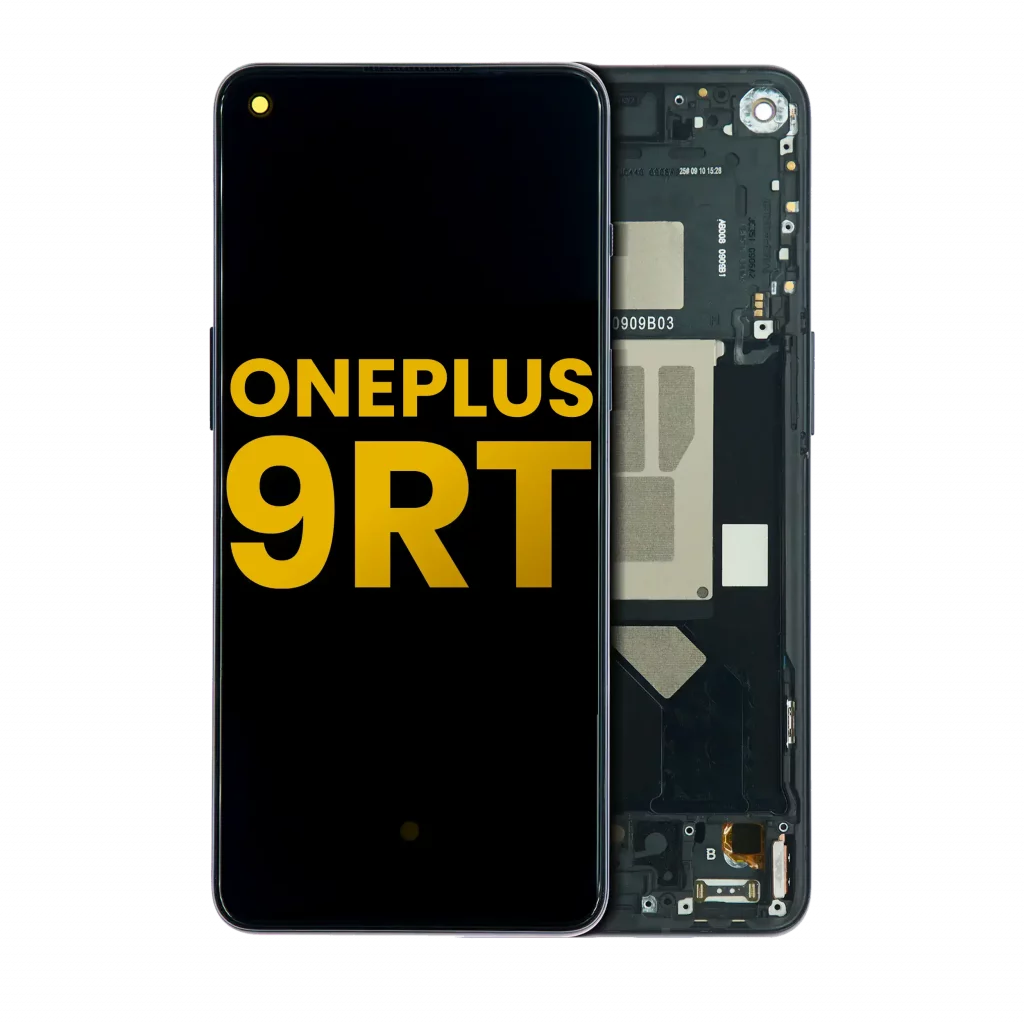 OLED Assembly With Frame For OnePlus 9RT 5G (Refurbished) (Hacker Black)